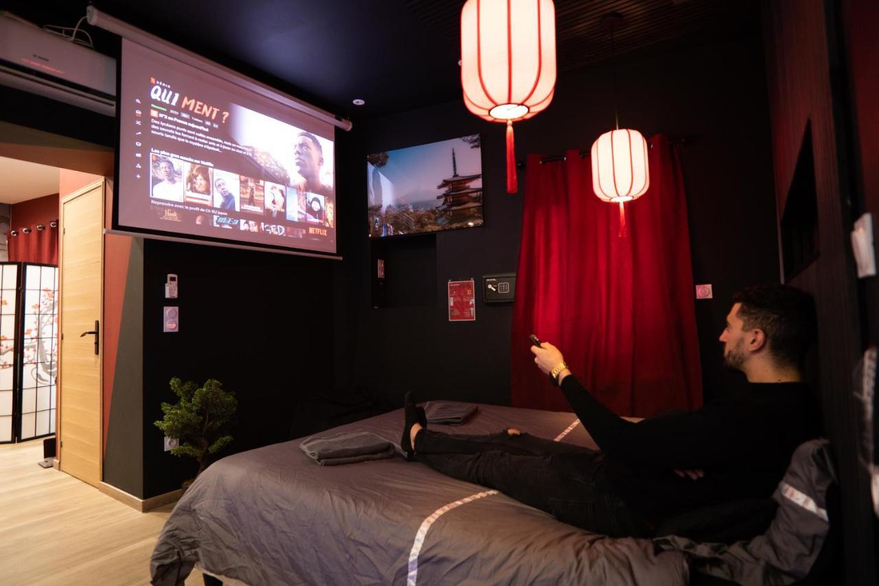 Capsule Japon - Jacuzzi - Netflix & Ecran Cinema - Xbox Apartment Trith-Saint-Leger Luaran gambar
