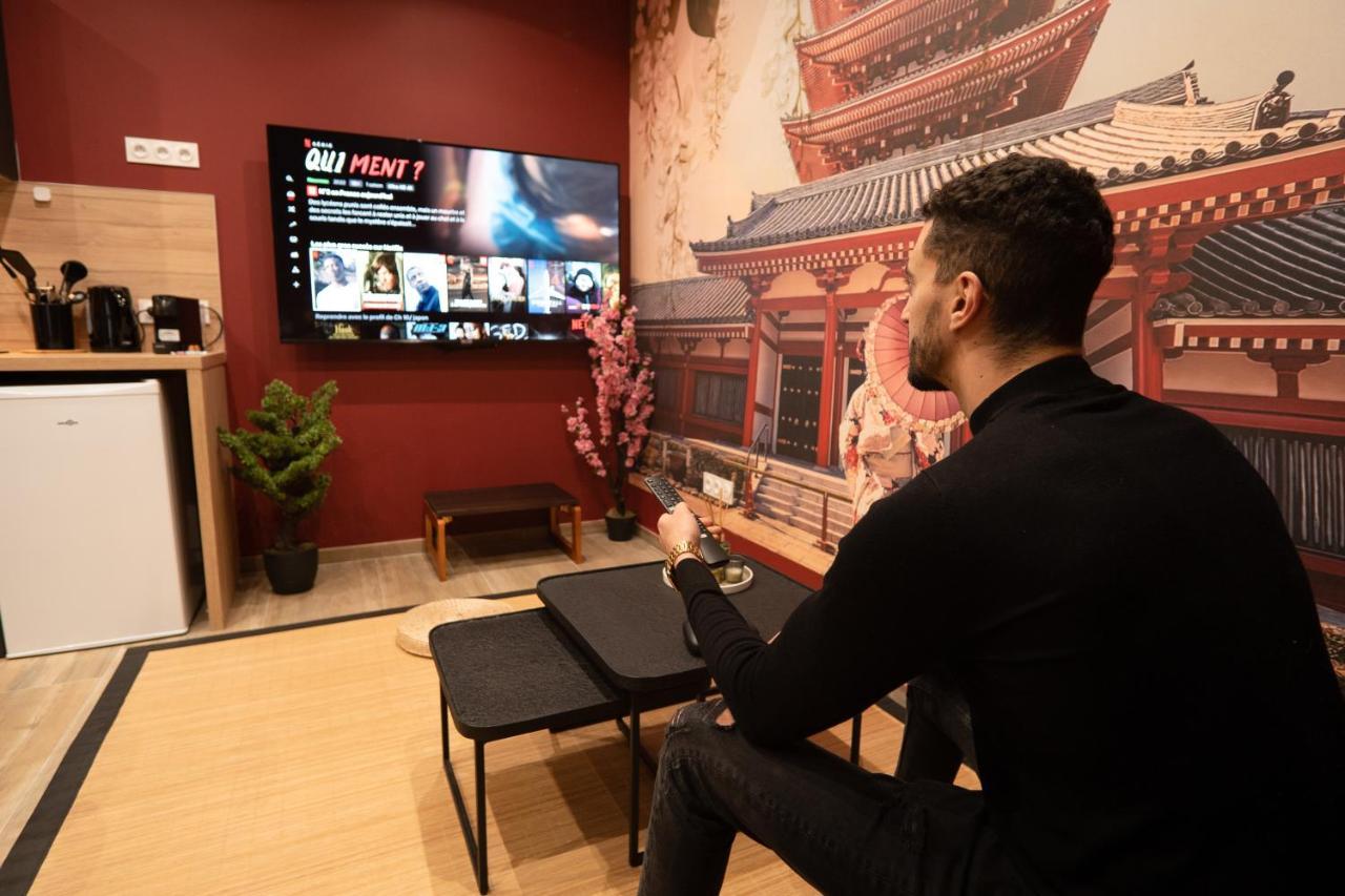 Capsule Japon - Jacuzzi - Netflix & Ecran Cinema - Xbox Apartment Trith-Saint-Leger Luaran gambar