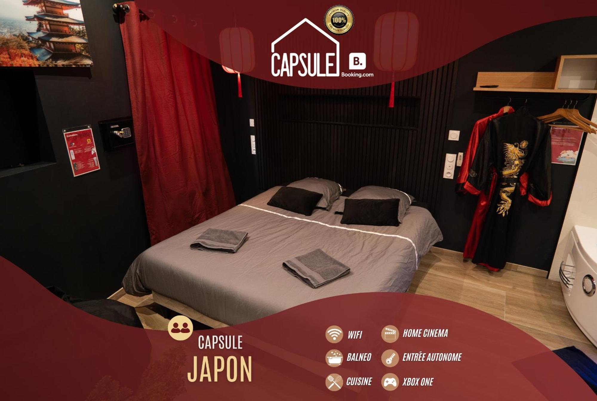 Capsule Japon - Jacuzzi - Netflix & Ecran Cinema - Xbox Apartment Trith-Saint-Leger Luaran gambar